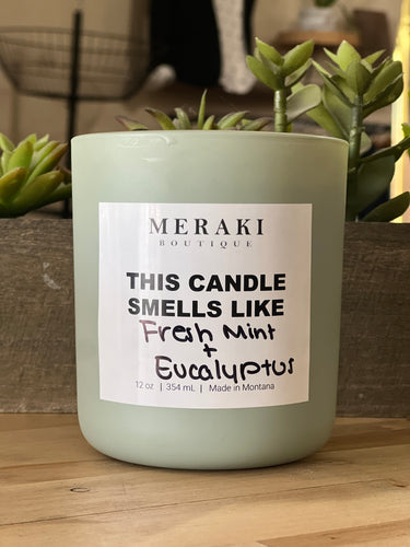 Meraki Candle Fresh Mint + Eucalyptus