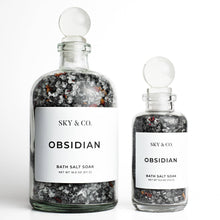 Load image into Gallery viewer, 18oz Obsidian - Bath Salt Soak