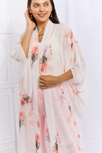 Load image into Gallery viewer, OneTheLand Pick Me Floral Chiffon Kimono Cardigan