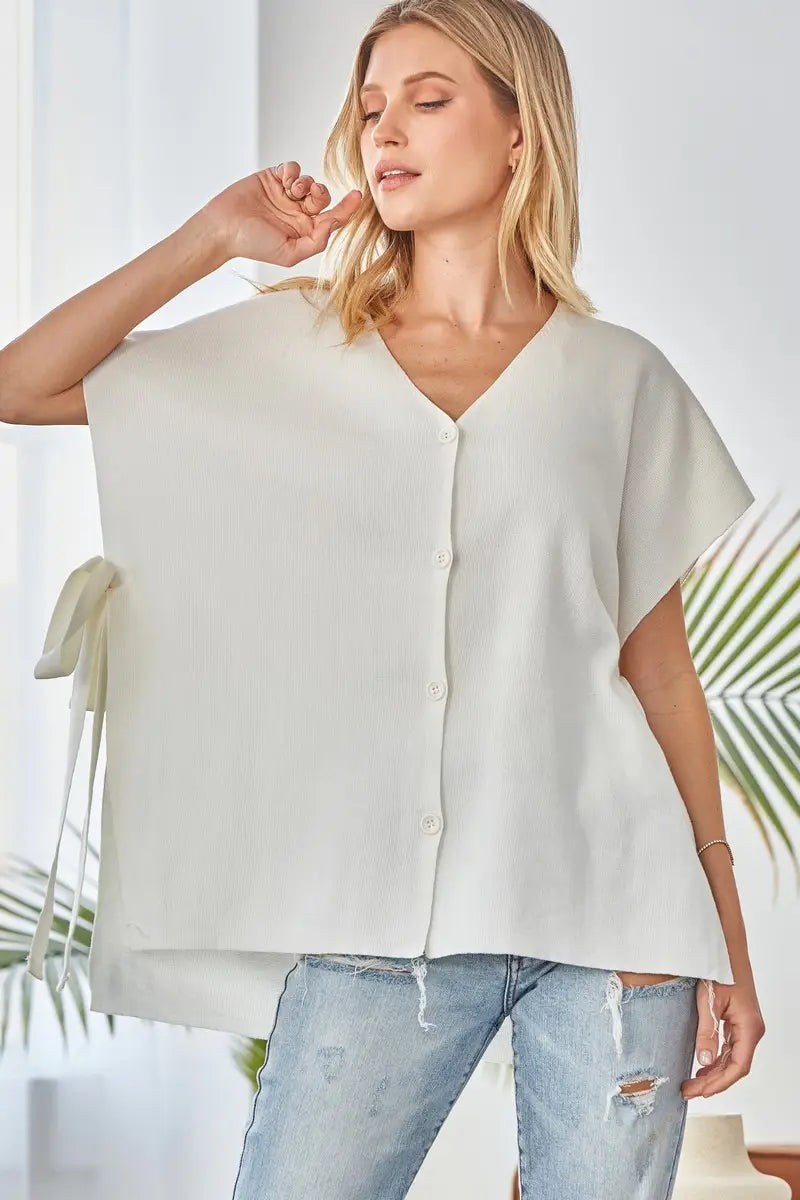 Wixx Tie Knit Top