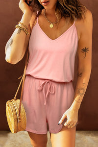Pink Criss Cross Romper