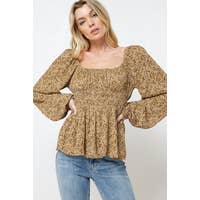 Vivian Mustard Blouse