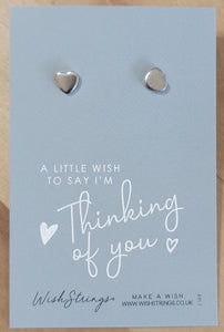 Thinking of You Heart Earrings