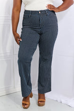 Load image into Gallery viewer, Judy Blue Cassidy Full Size High Waisted Tummy Control Striped Straight Jeans