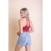 Berry Dot Mesh Bralette