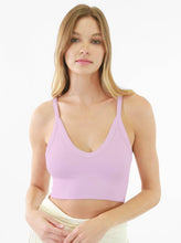 Load image into Gallery viewer, Ribbed V-Neck Bra Top