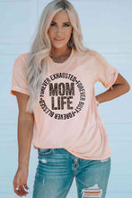 Load image into Gallery viewer, MOM LIFE Leopard Graphic Cuffed Tee