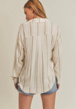 Load image into Gallery viewer, Cream Stripe Blouse