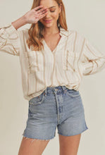 Load image into Gallery viewer, Cream Stripe Blouse