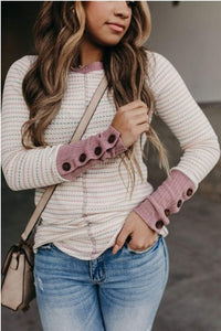 Knitted Button Blouse