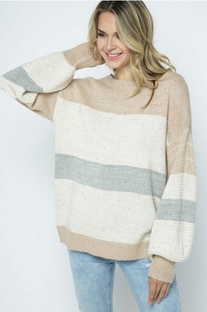 Judith Lantern Sleeve Sweater