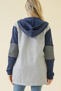 Navy Quilted Jacket