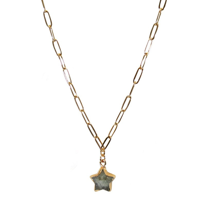 Labradorite Star Stone Necklace