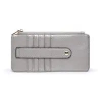 Saige Pewter Slim Card Holder