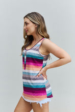 Load image into Gallery viewer, Heimish Love Me For Me Full Size Multicolored Striped Top