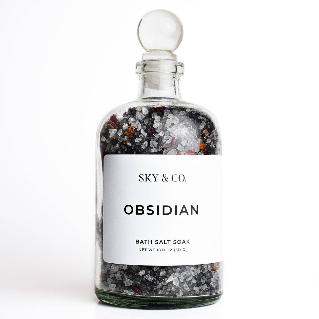 18oz Obsidian - Bath Salt Soak